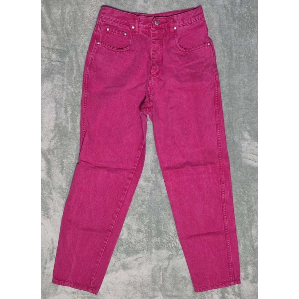 Vintage Guess Georges Marciano Jeans Red Denim Juniors Size 20 High Rise